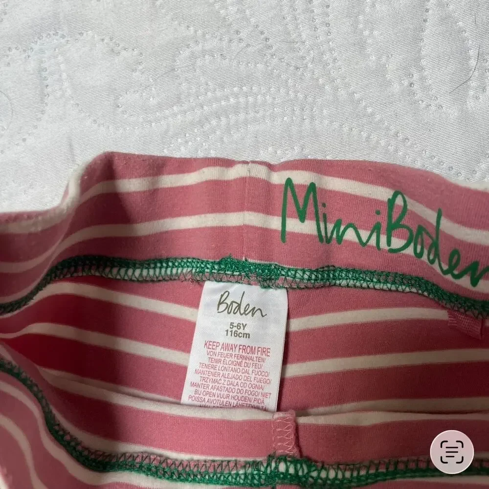 Mini Boden Guinea Pig Appliqué Leggings Size 5/6